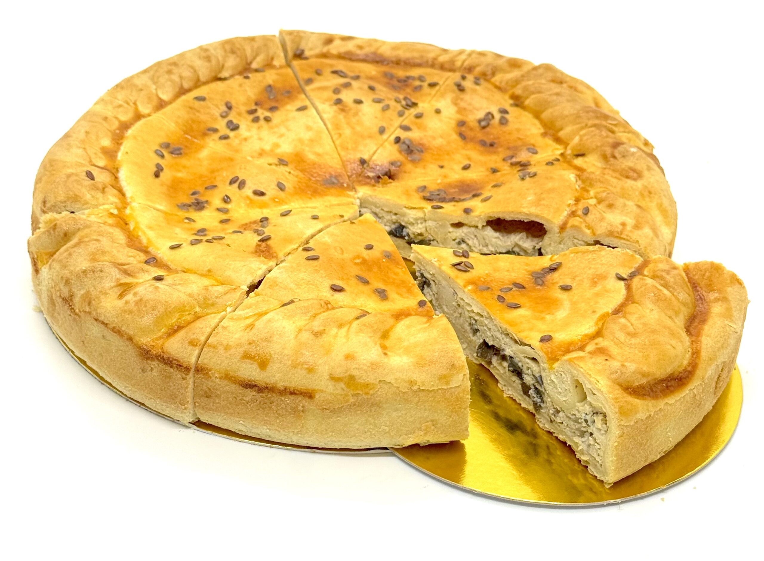 Пиріг з куркою та грибами
